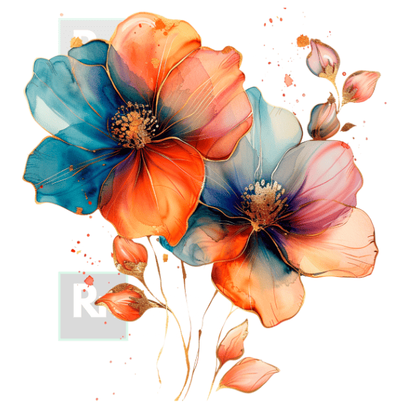 Pacote com 100 imagens Florais para quadros + 25 de Brinde